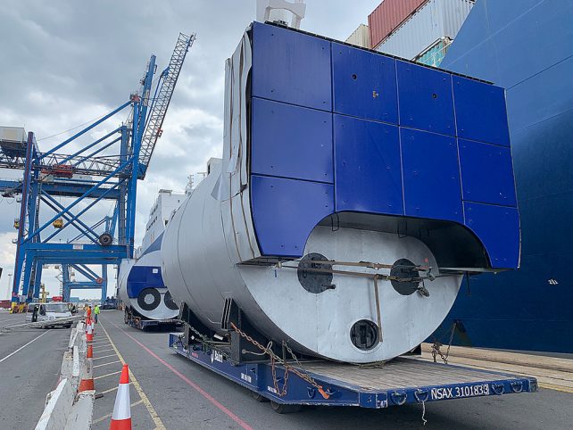 Steam boilers freight